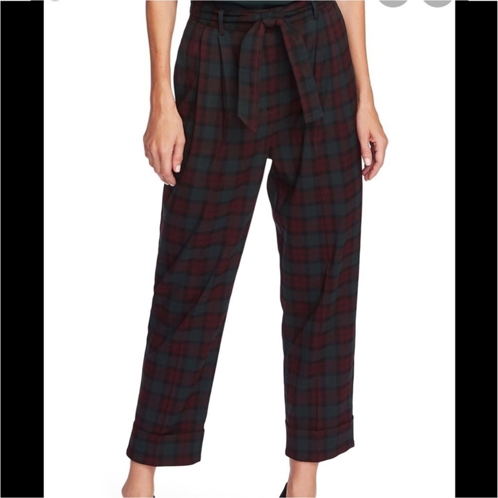 Vince Camuto Plaid Cropped Pants